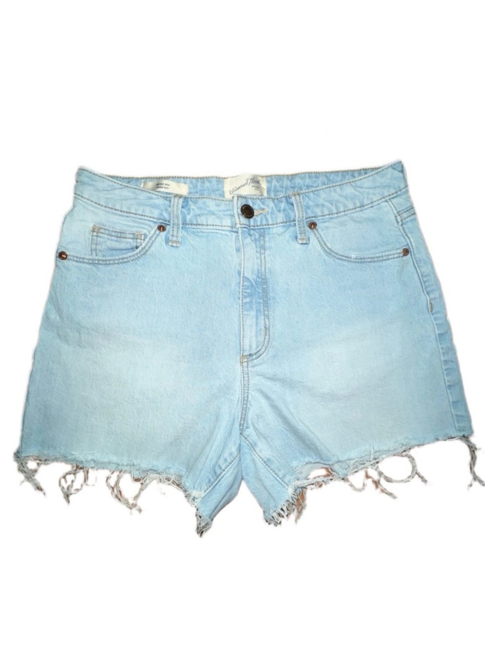 Universal Thread Light Wash Frayed Denim Shorts